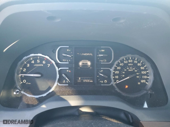 2019 Toyota Tundra 4WD SR5 with VIN 5TFHY5F13KX857755, listed as a Copart auction lot 87726195 with 47,630 mi miles and Salvage Title. Bid and sale history available at carsss.com. Image 9.