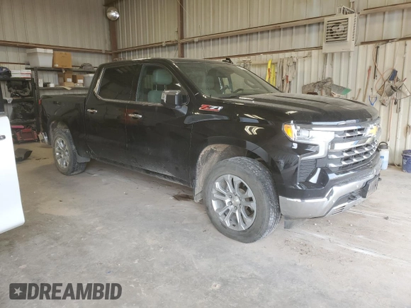 2023 Chevrolet Silverado 1500 LTZ with VIN 1GCUDGE80PZ250664, listed as a Copart auction lot 49599055 with 61,878 mi miles and Salvage Title. Bid and sale history available at carsss.com. Image 4.