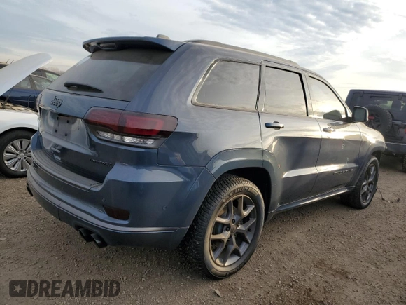 2020 Jeep Grand Cherokee Limited X z VIN 1C4RJFBT8LC385518, wystawiony jako Copart lot #85032564 z przebiegiem 223 833 mil mil oraz Szkoda całkowita • Salvage title. Historia ofert i sprzedaży dostępna na DreamBid. Obrazek 3.