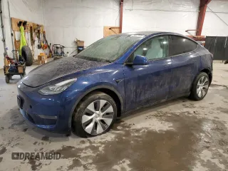 2021 Tesla Model Y Long Range z VIN 5YJYGDEE3MF258949, wystawiony jako Copart lot #49941985 z przebiegiem 37 956 mil mil oraz Szkoda całkowita • Salvage title. Historia ofert i sprzedaży dostępna na DreamBid. Obrazek 1.