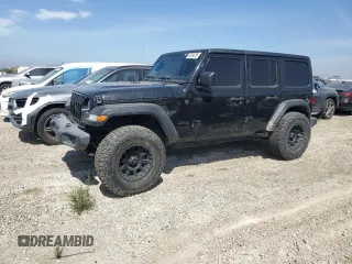 2022 Jeep Wrangler Unlimited Sport S z VIN 1C4HJXDG5NW201087, wystawiony jako Copart lot #53780755 z przebiegiem 48 958 mil mil oraz Szkoda całkowita • Salvage title. Historia ofert i sprzedaży dostępna na DreamBid. Obrazek 1.