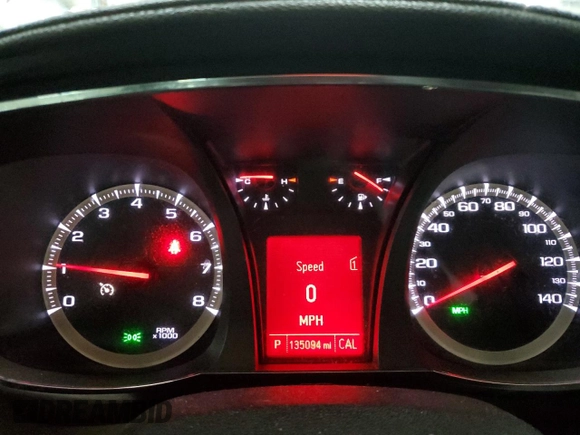 2012 GMC Terrain SLT-1 with VIN 2GKFLVE55C6180580, listed as a Copart auction lot 43970525 with 135,094 mi miles and Salvage Title. Bid and sale history available at carsss.com. Image 9.