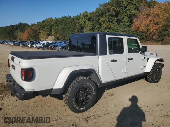 2021 Jeep Gladiator Willys with VIN 1C6HJTAG7ML557920, listed as a Copart auction lot 75614284 with 17,223 mi miles and Salvage title. Bid and sale history available at DreamBid. Image 3.