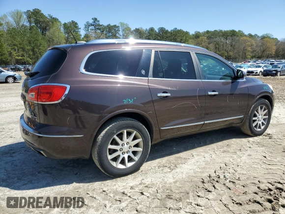2016 Buick Enclave Leather with VIN 5GAKVBKD5GJ149659, listed as a Copart auction lot 51893065 with 201,585 mi miles and Salvage Title. Bid and sale history available at carsss.com. Image 3.