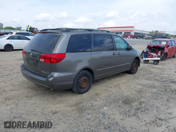 2004 Toyota Sienna CE with VIN 5TDZA23C74S150079, listed as a IAAI auction lot 42162326 with 270,795 mi miles and . Bid and sale history available at DreamBid. Image 4.