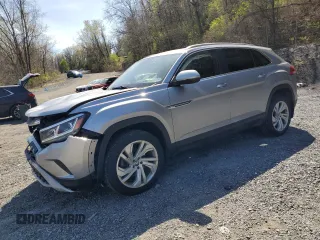 2020 Volkswagen Atlas SEL with VIN 1V2ME2CA6LC227150, listed as a Copart auction lot 54099165 with 57,654 mi miles and Salvage title. Bid and sale history available at DreamBid. Image 1.