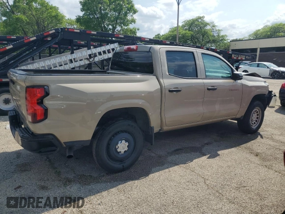 2023 Chevrolet Colorado 2WD Work Truck with VIN 1GCGSBECXP1170474, listed as a Copart auction lot 59870795 with 25,739 mi miles and Clean title. Bid and sale history available at DreamBid. Image 3.