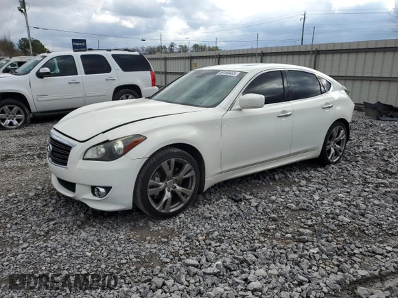 2013 Infiniti M with VIN JN1BY1AP8DM513078, listed as a Copart auction lot 89155455 with 171,891 mi miles and Salvage Title. Bid and sale history available at carsss.com. Image 1.