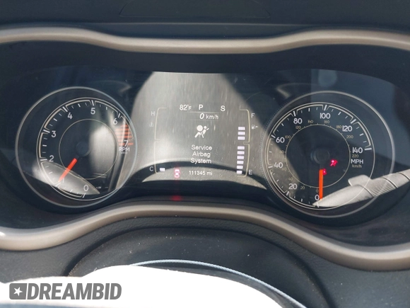 2017 Jeep Cherokee Latitude with VIN 1C4PJLCB3HW660925, listed as a IAAI auction lot 42087708 with 111,345 mi miles and . Bid and sale history available at carsss.com. Image 7.