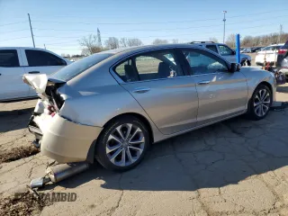 2014 Honda Accord Sport with VIN 1HGCR2F52EA281142, listed as a Copart auction lot 53998905 with 59,808 mi miles and Salvage Title. Bid and sale history available at carsss.com. Image 3.