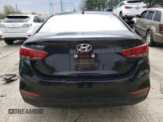 2020 Hyundai Accent SE with VIN 3KPC24A6XLE098919, listed as a Copart auction lot 47645223 with 9,517 mi miles. Bid and sale history available at carsss.com. Image 6.