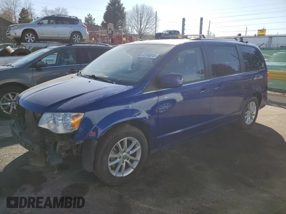 2019 Dodge Grand Caravan SXT with VIN 2C4RDGCG0KR699507, listed as a Copart auction lot 47245015 with 100,034 mi miles and Salvage Title. Bid and sale history available at carsss.com. Image 1.