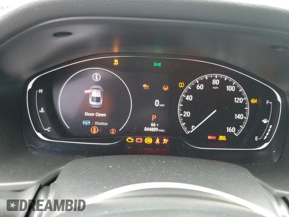 2021 Honda Accord Touring with VIN 1HGCV2F98MA001253, listed as a Copart auction lot 57621125 with 44,809 mi miles and Salvage title. Bid and sale history available at DreamBid. Image 9.