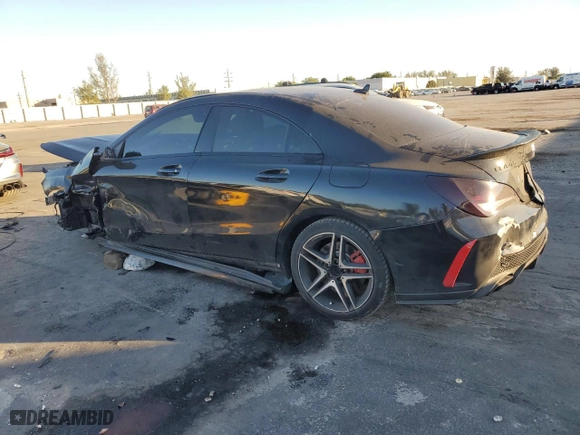 2014 Mercedes-Benz CLA-Class CLA 45 AMG with VIN WDDSJ5CB2EN085133, listed as a Copart auction lot 83028194 with 111,892 mi miles and Salvage Title. Bid and sale history available at carsss.com. Image 2.
