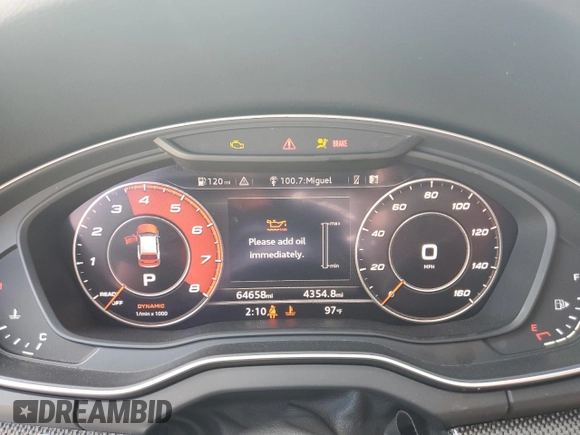 2018 Audi SQ5 Premium Plus with VIN WA1A4AFY6J2222926, listed as a Copart auction lot 51795383 with 64,658 mi miles. Bid and sale history available at carsss.com. Image 9.
