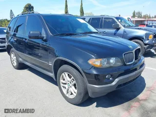 2005 BMW X5 3.0i with VIN 5UXFA13505LY16991, listed as a IAAI auction lot 41879181 with 159,392 mi miles. Bid and sale history available at carsss.com. Image 1.
