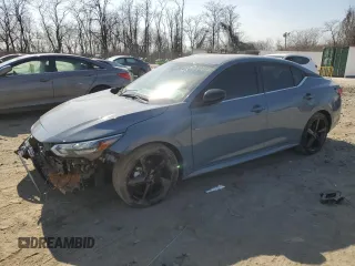 2024 Nissan Sentra SR z VIN 3N1AB8DV4RY254593, wystawiony jako Copart lot #48984625 z przebiegiem 17 020 mil mil oraz Szkoda całkowita • Salvage title. Historia ofert i sprzedaży dostępna na DreamBid. Obrazek 1.
