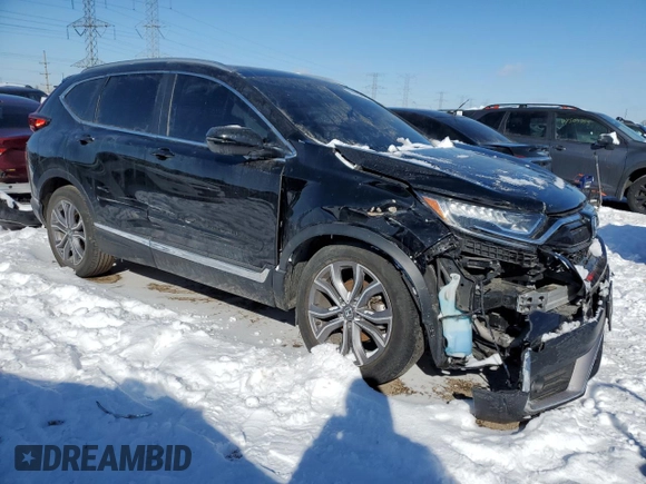 2022 Honda CR-V Touring with VIN 7FARW2H98NE002287, listed as a Copart auction lot 44638575 with 37,800 mi miles and Salvage Title. Bid and sale history available at carsss.com. Image 4.