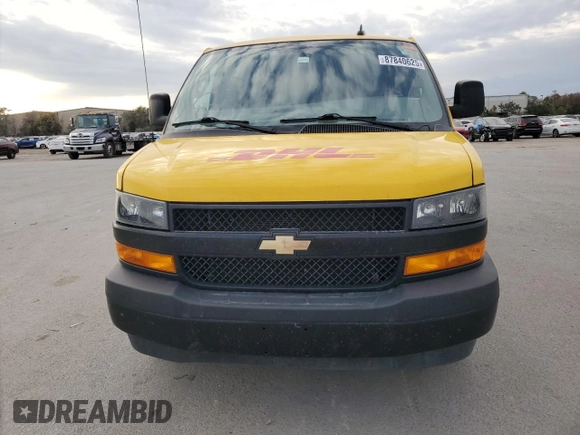 2022 Chevrolet Express Cargo with VIN 1GCWGAFPXN1163191, listed as a Copart auction lot 87840625 with Not provided miles and Salvage title. Bid and sale history available at DreamBid. Image 5.