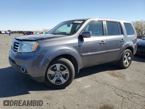 2014 Honda Pilot EX-L with VIN 5FNYF3H55EB003133, listed as a Copart auction lot 44769775 with 121,441 mi miles and Salvage Title. Bid and sale history available at carsss.com. Image 1.