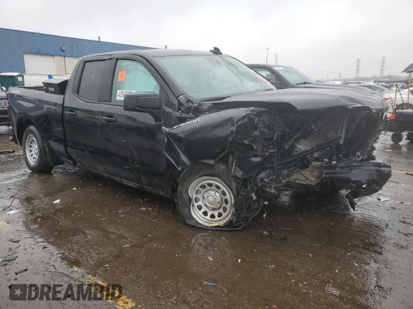 2024 Chevrolet Silverado 1500 Work Truck with VIN 1GCRDAEK0RZ198633, listed as a Copart auction lot 43549725 with Not Provided miles and Non Repairable. Bid and sale history available at DreamBid. Image 4.