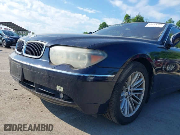 2005 BMW 7 Series 745Li with VIN WBAGN63515DS58163, listed as a IAAI auction lot 42133398 with 108,877 mi miles and . Bid and sale history available at DreamBid. Image 6.