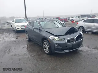 2019 BMW X2 xDrive28i with VIN WBXYJ5C56K5N71179, listed as a IAAI auction lot 41566845 with 43,843 mi miles. Bid and sale history available at carsss.com. Image 1.