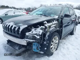 2017 Jeep Cherokee Limited with VIN 1C4PJMDS1HW505617, listed as a IAAI auction lot 41461389 with 97,978 mi miles. Bid and sale history available at carsss.com. Image 2.