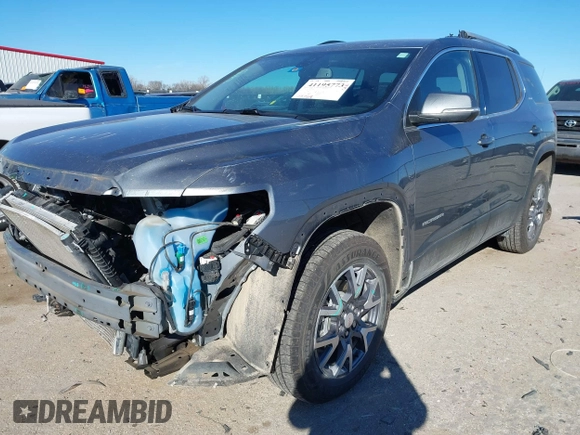 2022 GMC Acadia SLT with VIN 1GKKNMLS5NZ116462, listed as a IAAI auction lot 41195773 with 73,759 mi miles. Bid and sale history available at carsss.com. Image 2.