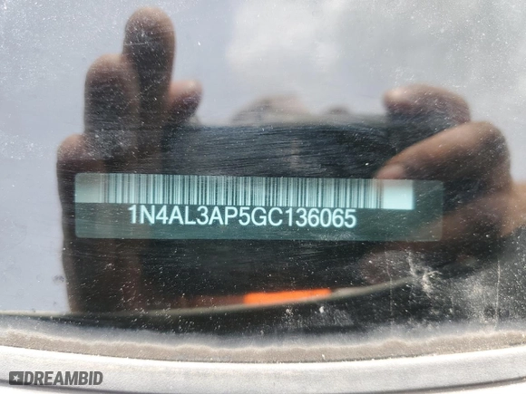 2016 Nissan Altima 2.5 S with VIN 1N4AL3AP5GC136065, listed as a Copart auction lot 50631065 with 0 mi miles and Salvage Title. Bid and sale history available at carsss.com. Image 12.