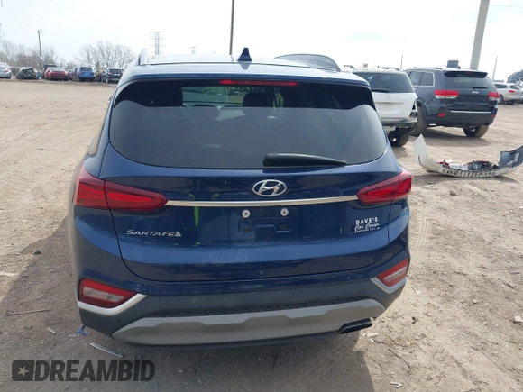 2020 Hyundai Santa Fe SEL with VIN 5NMS33AD5LH211881, listed as a IAAI auction lot 41863199 with 50,099 mi miles. Bid and sale history available at carsss.com. Image 16.