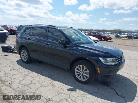 2019 Volkswagen Tiguan S with VIN 3VV0B7AX3KM119645, listed as a IAAI auction lot 41973924 with 100,914 mi miles and . Bid and sale history available at DreamBid. Image 1.