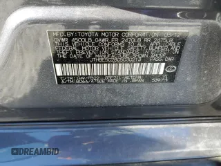 2012 Lexus IS 350 with VIN JTHBE5C28C5030213, listed as a Copart auction lot 82004624 with 97,987 mi miles and Salvage title. Bid and sale history available at DreamBid. Image 13.