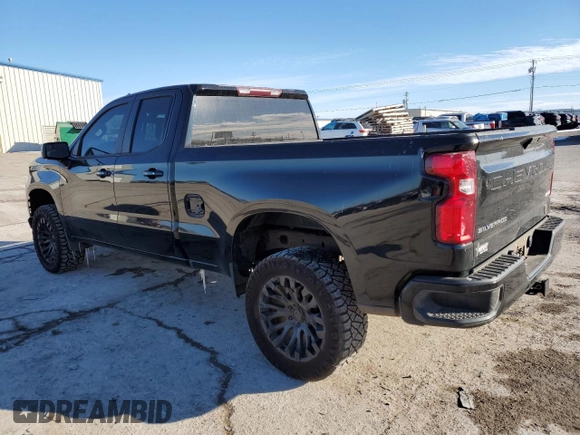 2019 Chevrolet Silverado 1500 RST with VIN 1GCRWDED0KZ231326, listed as a Copart auction lot 45497815 with 97,960 mi miles and Salvage Title. Bid and sale history available at carsss.com. Image 2.