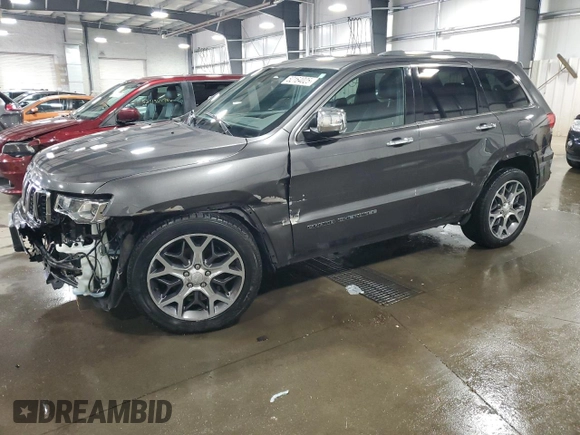 2019 Jeep Grand Cherokee Limited with VIN 1C4RJFBG7KC741118, listed as a Copart auction lot 52164025 with 69,657 mi miles and Salvage Title. Bid and sale history available at carsss.com. Image 1.