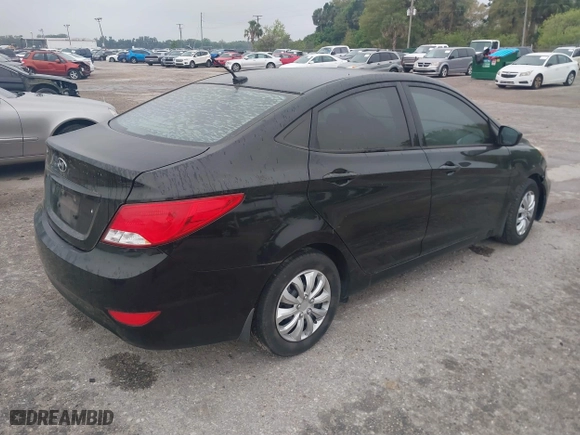 2017 Hyundai Accent SE with VIN KMHCT4AE1HU249106, listed as a IAAI auction lot 41714238 with 183,247 mi miles. Bid and sale history available at carsss.com. Image 4.