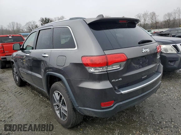 2018 Jeep Grand Cherokee Limited with VIN 1C4RJFBG6JC421979, listed as a Copart auction lot 44827525 with 135,596 mi miles and Salvage Title. Bid and sale history available at DreamBid. Image 2.