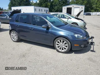 2013 Volkswagen Golf TDI w/Sunroof & Nav with VIN WVWNM7AJ0DW132074, listed as a Copart auction lot 64827005 with 141,056 mi miles and Salvage title. Bid and sale history available at DreamBid. Image 4.