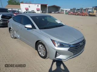 2019 Hyundai Elantra SE with VIN 5NPD74LF4KH439065, listed as a IAAI auction lot 41892261 with 95,679 mi miles and . Bid and sale history available at DreamBid. Image 1.