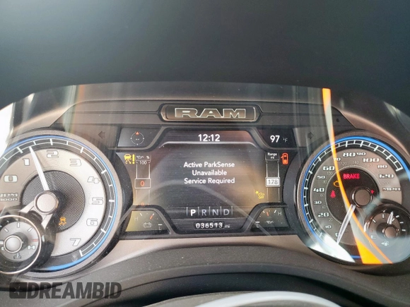 2022 Ram 1500 Limited with VIN 1C6SRFHT5NN325566, listed as a Copart auction lot 58264915 with 36,513 mi miles and Salvage title. Bid and sale history available at DreamBid. Image 9.