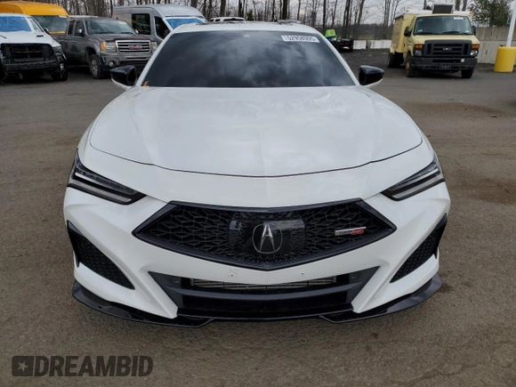 2023 Acura TLX Type S w/Performance Tire with VIN 19UUB7F9XPA004217, listed as a Copart auction lot 52958995 with 20,263 mi miles and Salvage Title. Bid and sale history available at carsss.com. Image 5.