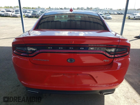 2018 Dodge Charger R/T with VIN 2C3CDXCT0JH164463, listed as a Copart auction lot 51805315 with 15,399 mi miles and Salvage Title. Bid and sale history available at carsss.com. Image 6.