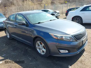 2015 Kia Optima LX z VIN 5XXGM4A78FG481757, wystawiony jako IAAI lot #41890803 z przebiegiem 111 409 mil mil oraz . Historia ofert i sprzedaży dostępna na DreamBid. Obrazek 1.