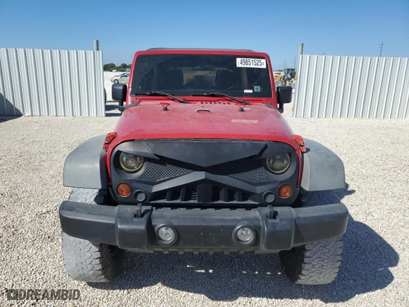 2012 Jeep Wrangler Unlimited Sport with VIN 1C4BJWDG4CL212726, listed as a Copart auction lot 49851525 with 125,566 mi miles and Salvage Title. Bid and sale history available at carsss.com. Image 5.