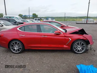2021 Genesis G70 2.0T with VIN KMTG44LA0MU075456, listed as a IAAI auction lot 42212601 with 19,503 mi miles and . Bid and sale history available at DreamBid. Image 13.
