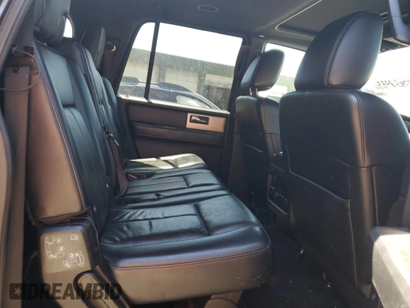2017 Ford Expedition Max Limited с VIN 1FMJK2AT4HEA61428, выставлен на аукционе Copart как лот 65249955 с пробегом 123 021 миль миль и Списание • Salvage title. История ставок и продаж доступна на DreamBid. Изображение 11.