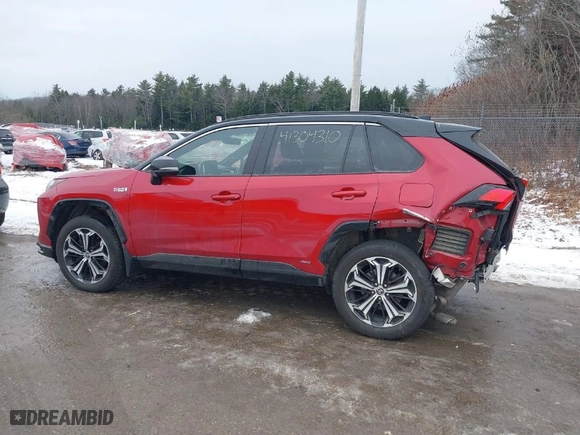 2022 Toyota RAV4 Prime XSE with VIN JTMEB3FVXND082100, listed as a IAAI auction lot 41304310 with NaN miles. Bid and sale history available at carsss.com. Image 14.