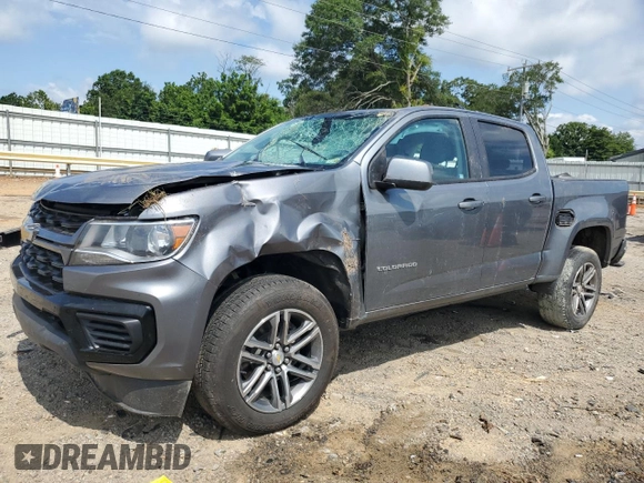 2022 Chevrolet Colorado 2WD Work Truck with VIN 1GCGSBEN9N1172070, listed as a Copart auction lot 64903605 with 53,398 mi miles and Salvage title. Bid and sale history available at DreamBid. Image 1.
