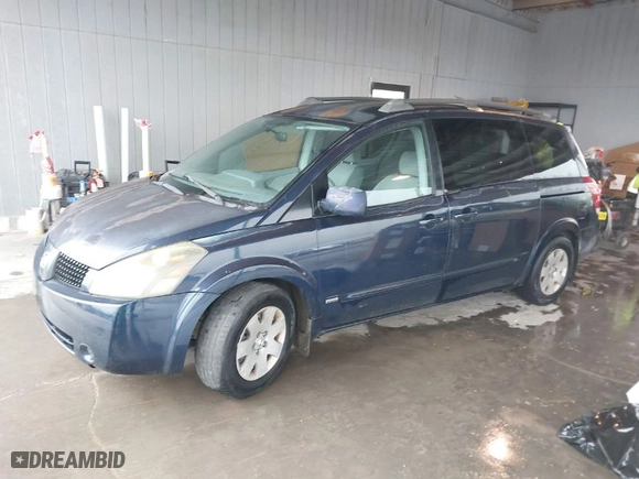 2006 Nissan Quest S Special Edition with VIN 5N1BV28U96N121727, listed as a IAAI auction lot 41928469 with 1 mi miles. Bid and sale history available at carsss.com. Image 2.
