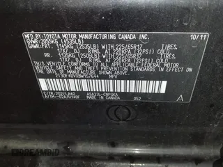 2011 Toyota RAV4 Limited с VIN 2T3DF4DVXBW157644, выставлен на аукционе IAAI как лот 41551307 с пробегом 117 987 миль миль и . История ставок и продаж доступна на DreamBid. Изображение 9.